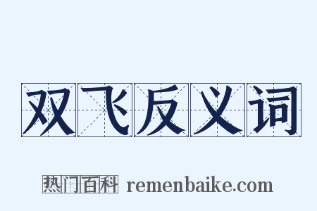 双飞反义词是什么意思的图片